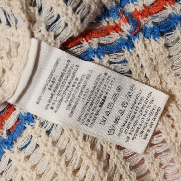 FREE PEOPLE Babes Only Open Knit Top Juniors XS - Picture 5 of 5